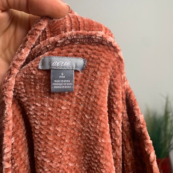 Aerie Light Red Super Soft Crewneck Sweater - Picture 7 of 8